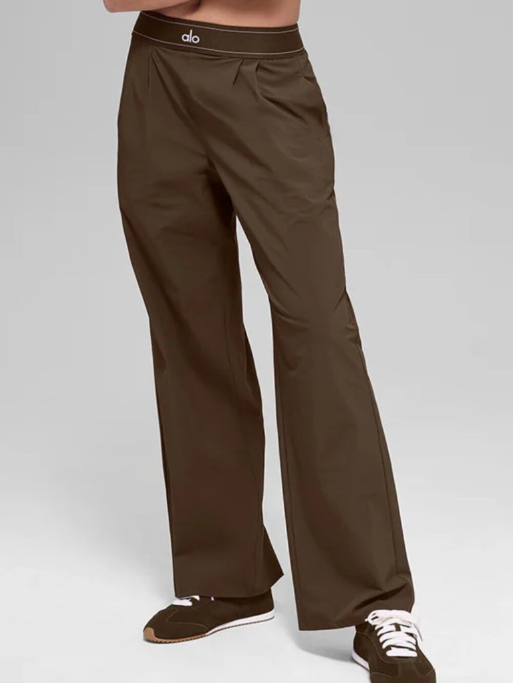 🔥ALO Yoga Suit Up Trouser Coffee Brown🤎 (Regular 30 inches) XS
